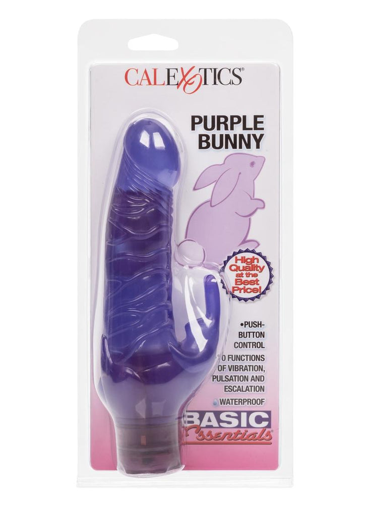 Basic Essentials Purple Bunny Vibrator - Purple