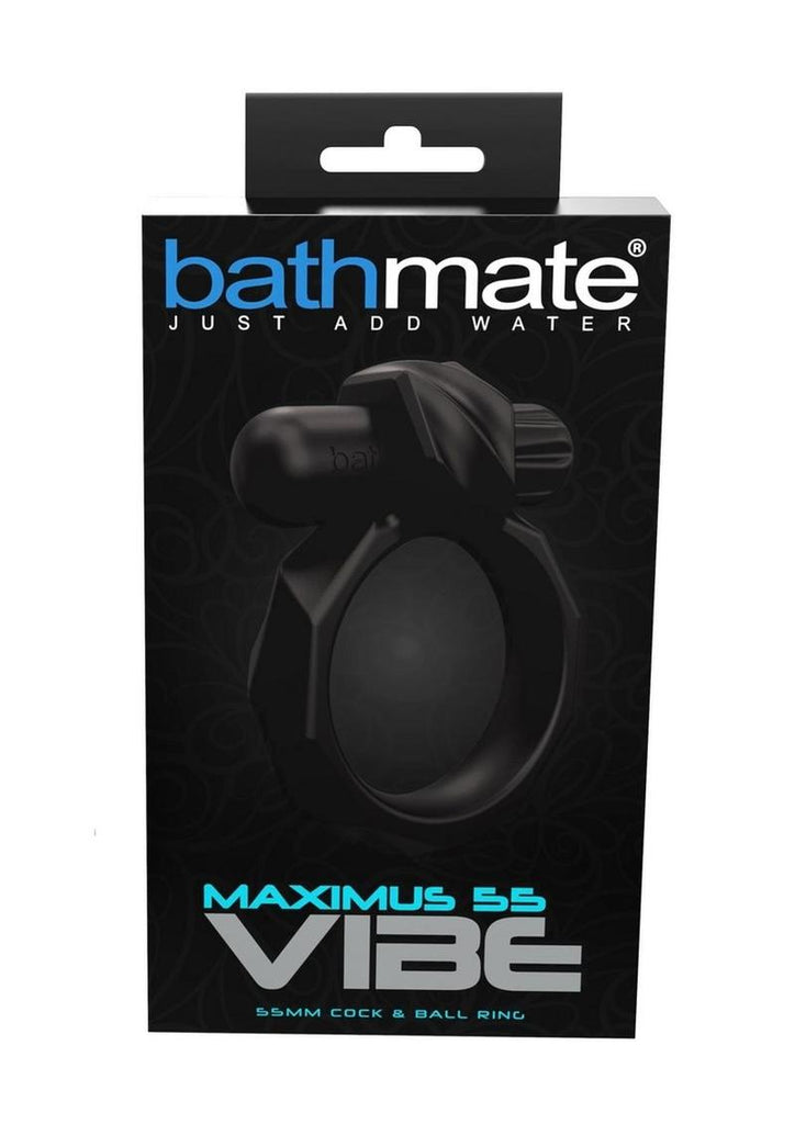 Bathmate Maximus Vibe 55 Rechargeable Silicone Cockring - Black