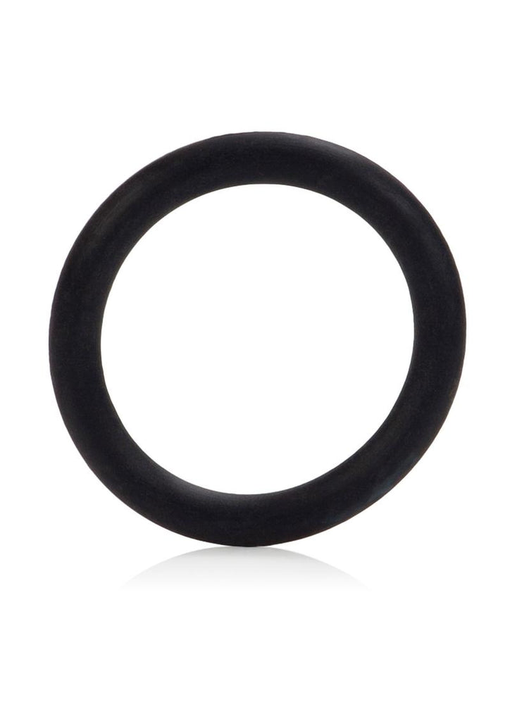 Black Rubber Cock Ring - Black - Medium