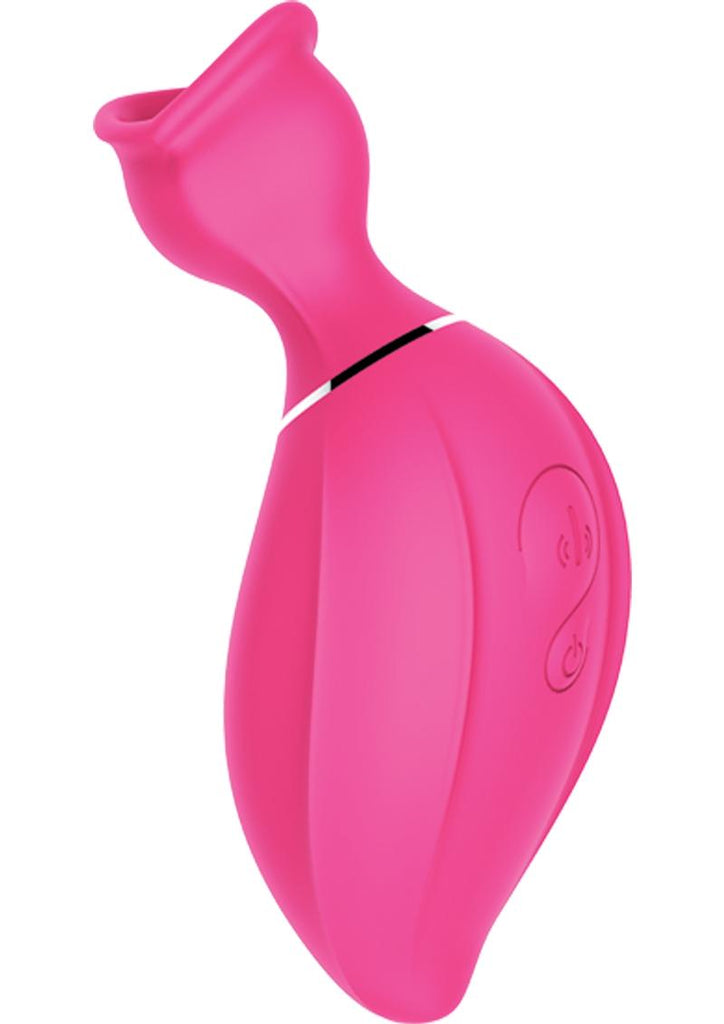 Bliss Allure Silicone Rechargeable Clitoral Suction Vibe Waterproof - Magenta/Pink
