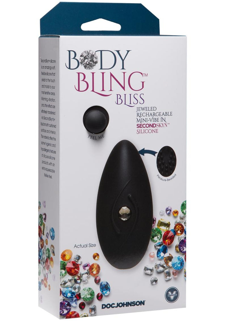 Body Bling Bliss Mini Vibe Silver Multispeed Waterproof - Silver