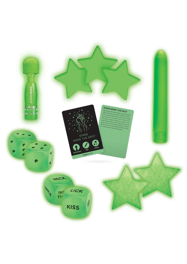 Bodywand Card Game - Glow In The Dark/Green - 7 Piece Set