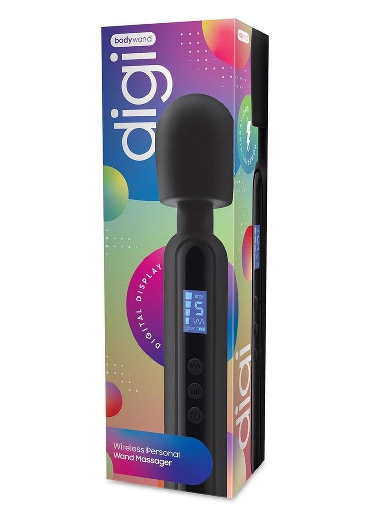Bodywand Digi Rechargeable Silicone Massager - Black