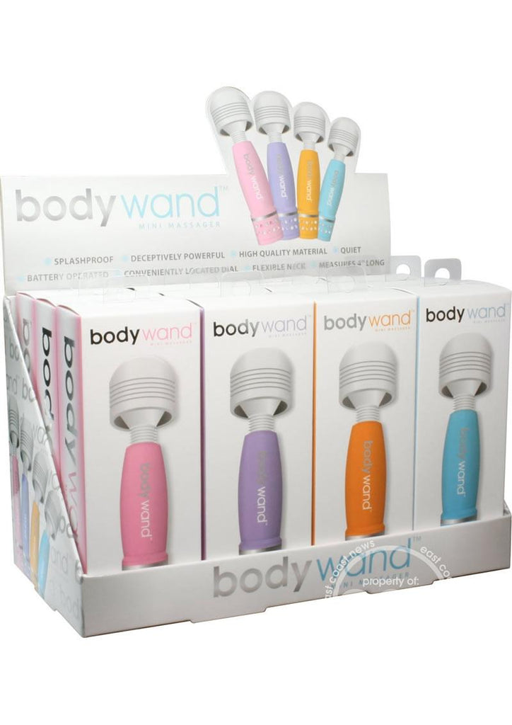 Bodywand Mini Massager - Assorted Colors - 12 Per Display