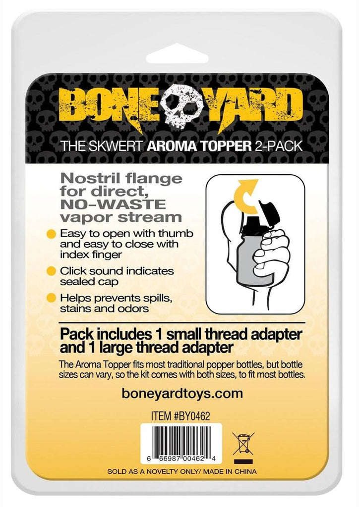 Boneyard Skwert Aroma Toppers - Black - 2 Per Pack