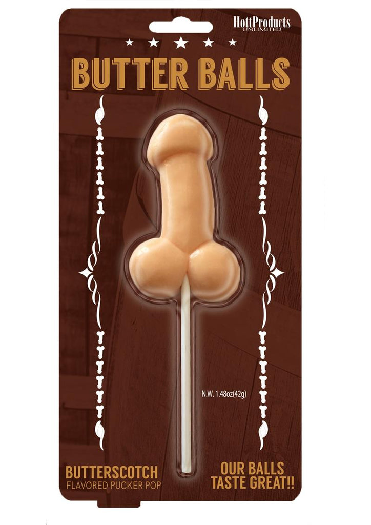 Butter Balls Lollipop Butterscotch - Flesh
