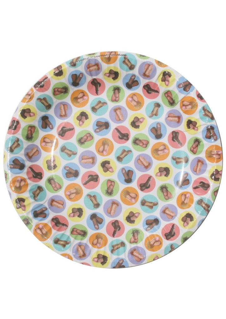 Candyprints Dirty Dishes Penis Paper Plates - 8 Per Pack