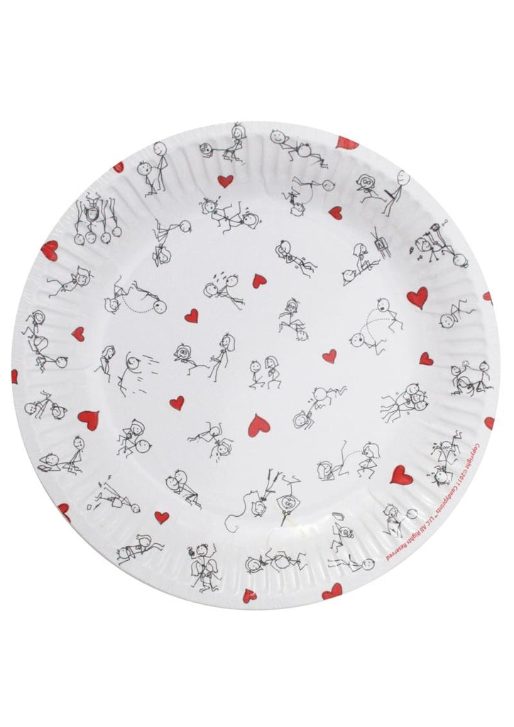 Candyprints Dirty Dishes Stick Figure Paper Plates - 8 Per Pack