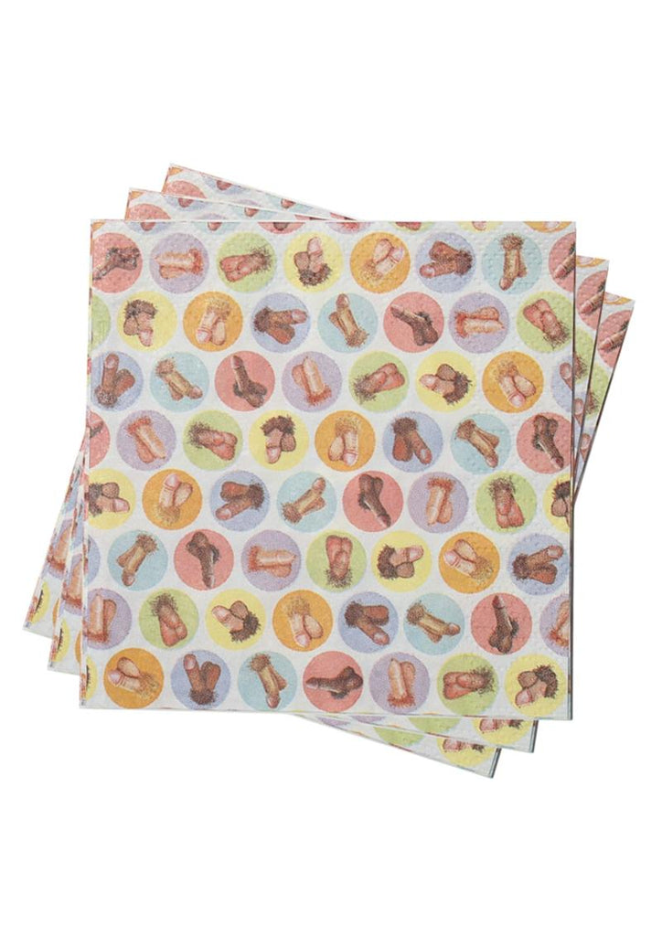 Candyprints Dirty Napkins Penis - 8 Per Pack