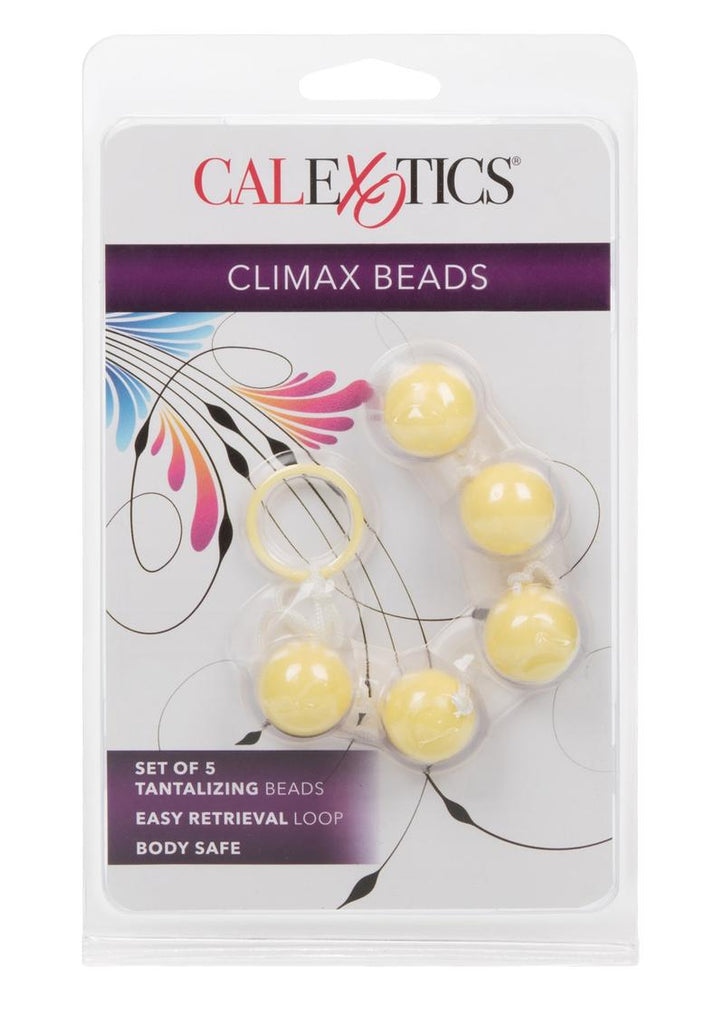 Climax Anal Beads - Assorted Colors/Green - Large