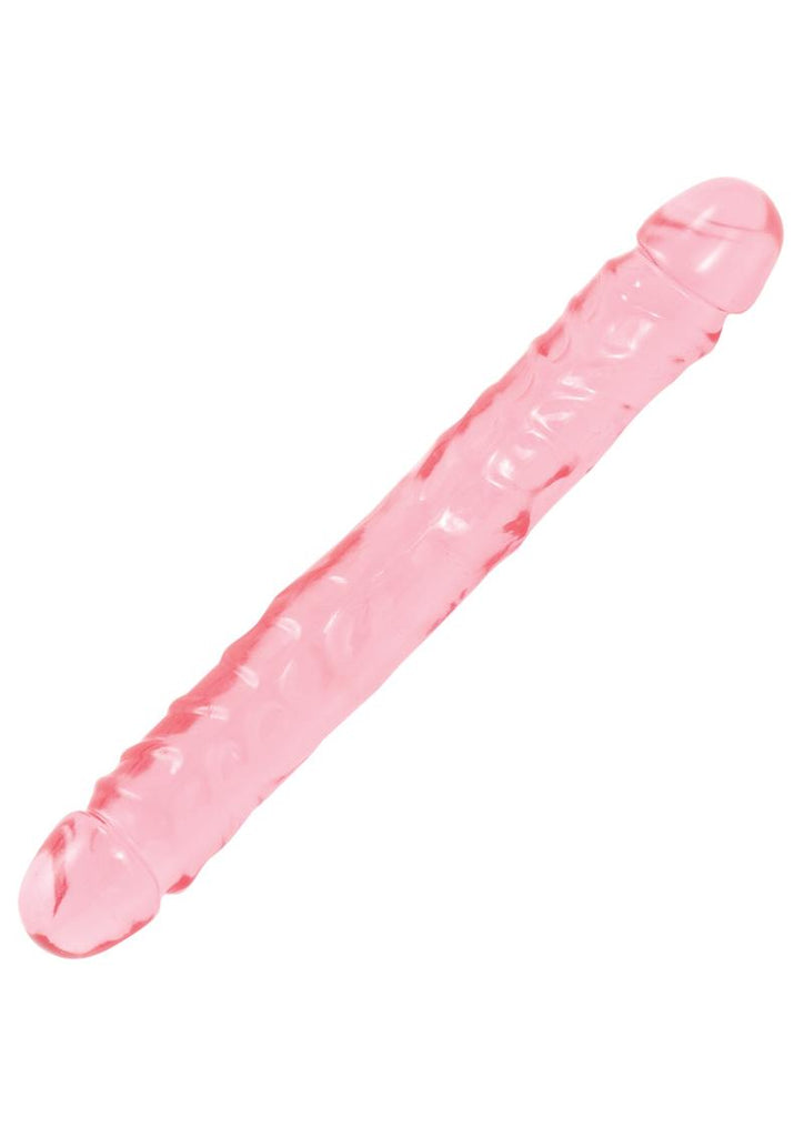 Crystal Jellies Jr. Double Dildo - Pink - 12in