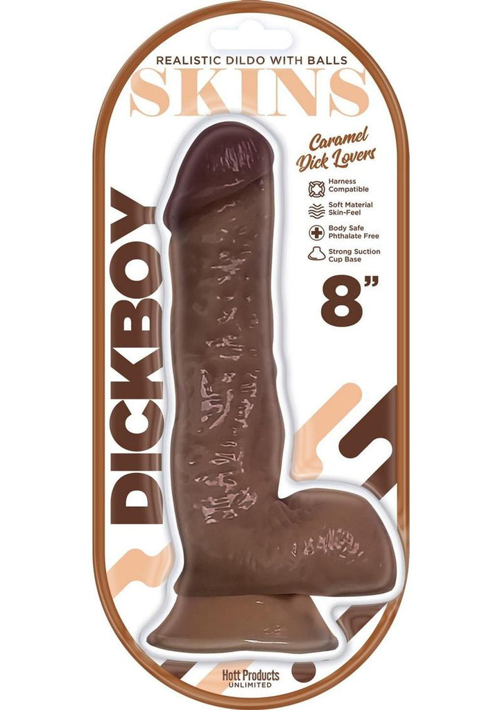 Dickboy Skins Caramel Lovers Dildo - 8in