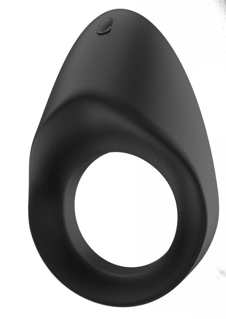 Doctor Love's Zinger Plus Silicone Rechargeable Vibrating Cock Ring - Black