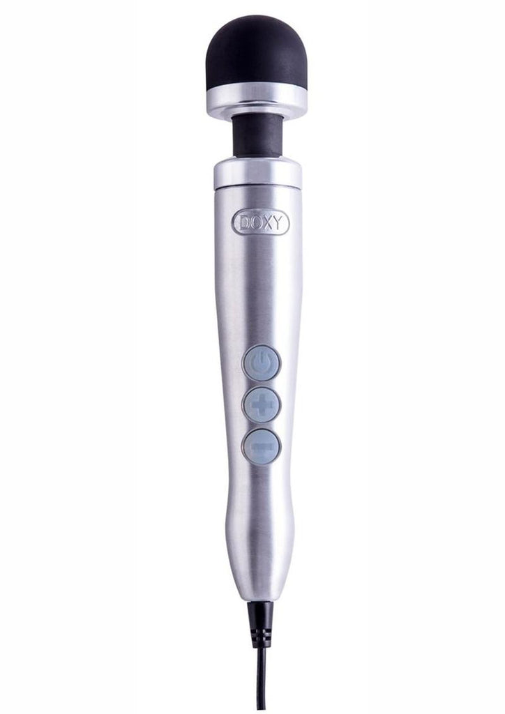 Doxy Die Cast 3 Wand Plug-In Vibrating Body Massager - Brushed Metal/Metal - Small