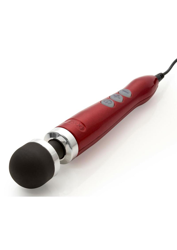 Doxy Die Cast 3 Wand Plug-In Vibrating Body Massager - Metal/Red - Small