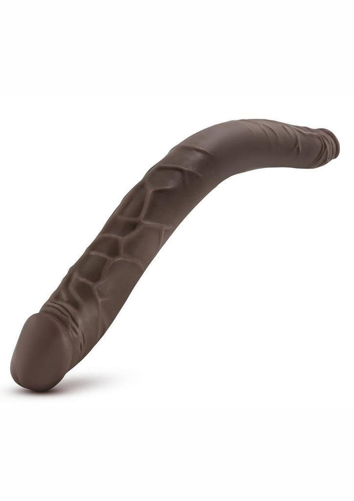Dr. Skin Double Dildo - Chocolate - 16in