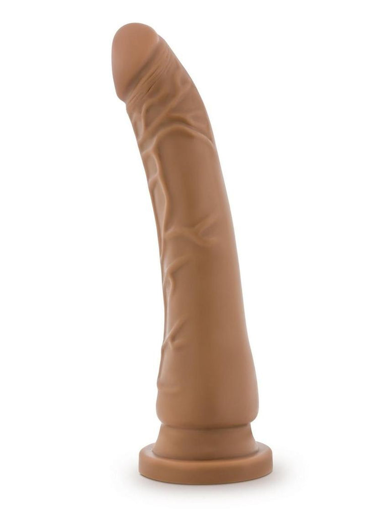 Dr. Skin Dr. Noah Silicone Dildo with Balls and Suction Cup - Caramel/Mocha - 8in