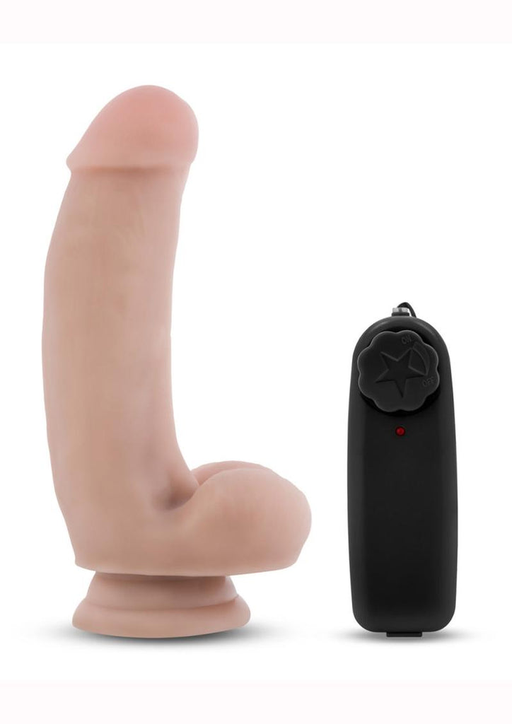 Dr. Skin Dr. Spin Gyrating Dildo with Suction Cup - Flesh/Vanilla - 7in