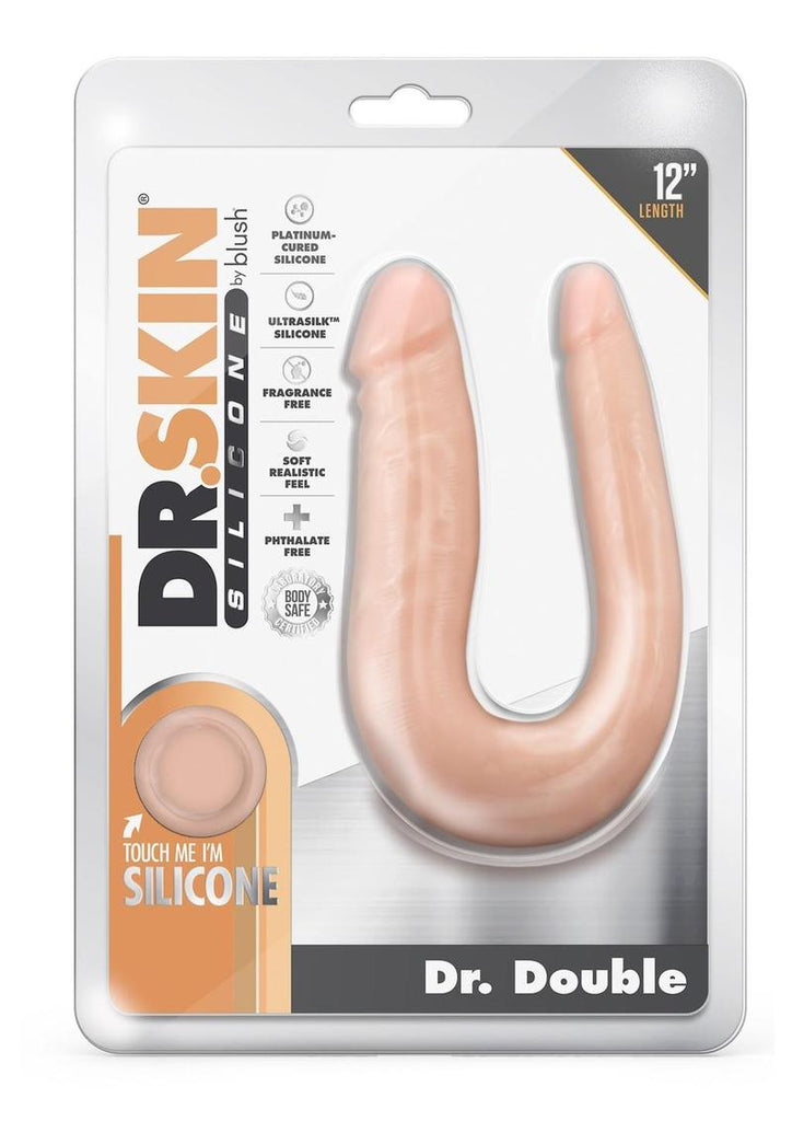 Dr. Skin Silicone Dr. Double Dildo Double Dong - Vanilla - 12in