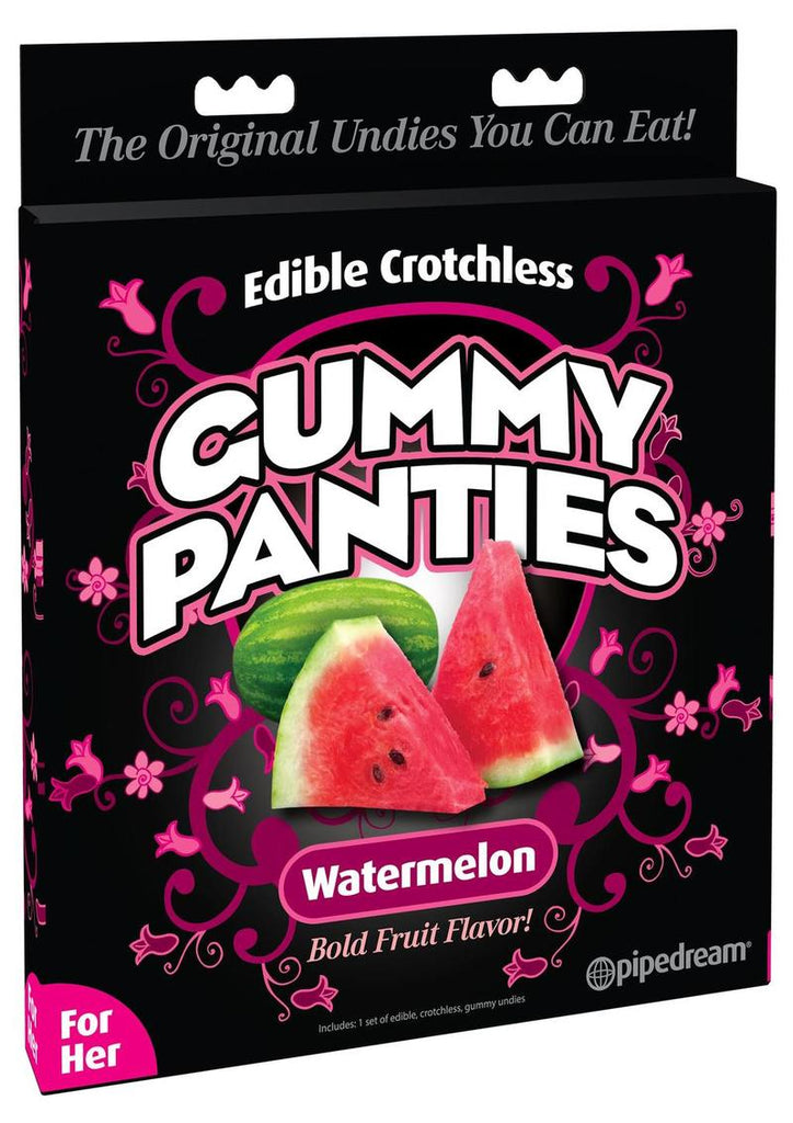 Edible Crotchless Gummy Panties - Watermelon - Green