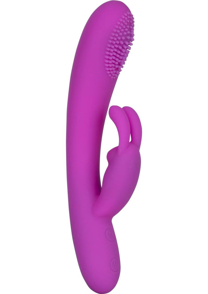 Embrace Massaging G-Rabbit Silicone Rechargeable Rabbit Vibrator - Purple