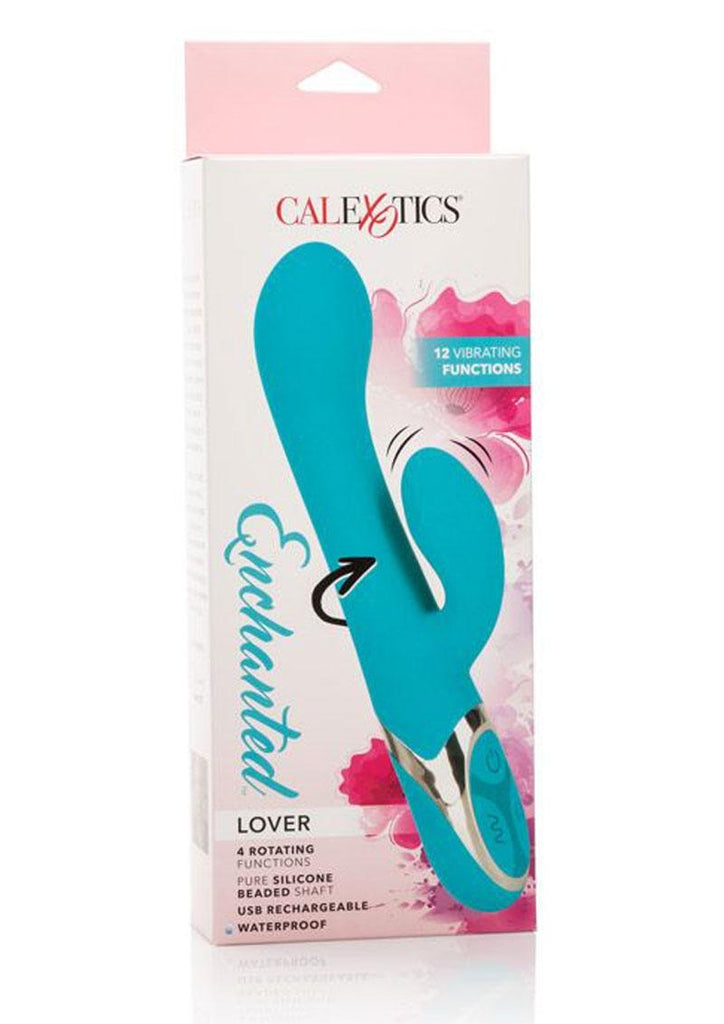 Enchanted Lover Silicone Rechargeable Rabbit Vibrator - Blue