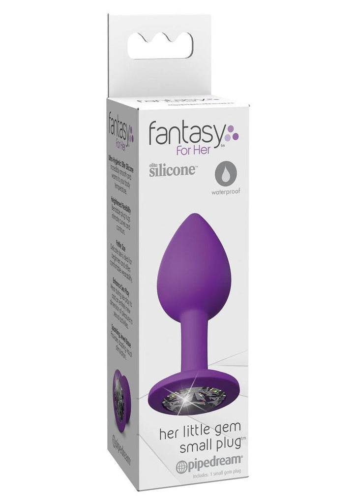 Fantasy For Her Her Little Gem Small Plug Anal Plug Silicone Waterproof - Purple - Small