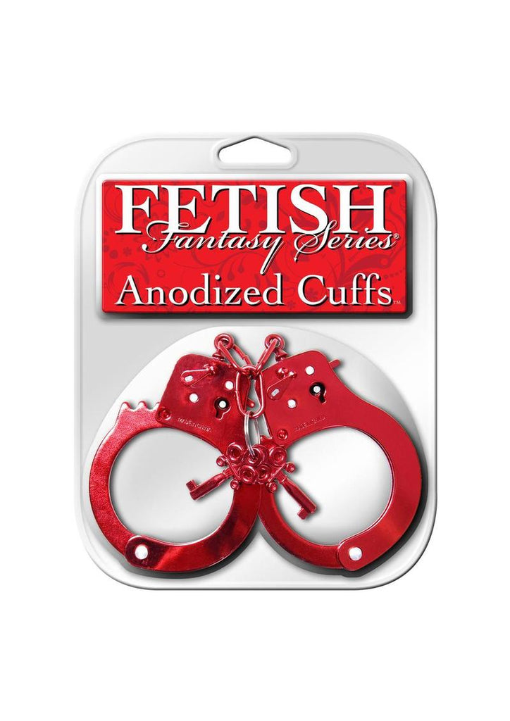 Fetish Fantasy Anodized Cuffs - Red