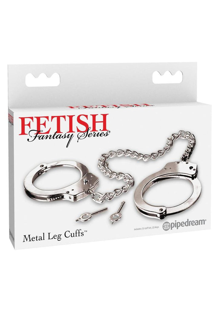 Fetish Fantasy Metal Leg Cuffs - Silver
