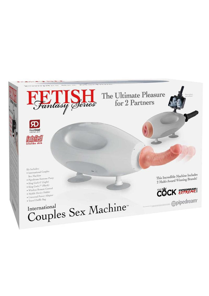 Fetish Fantasy Series International Couples Sex Machine Kit - White