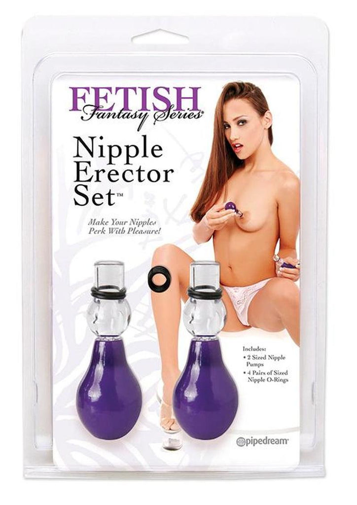Fetish Fantasy Series Nipple Erector - Clear/Purple - Set