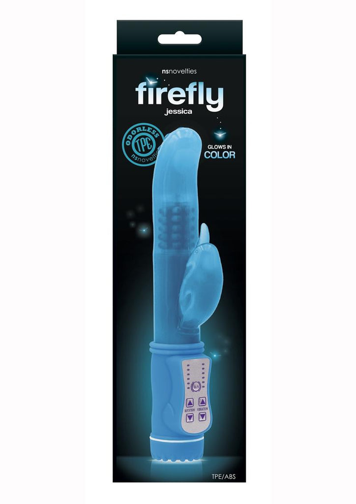 Firefly Jessica Glow In The Dark Thrusting and Rotating Rabbit - Blue/Glow In The Dark