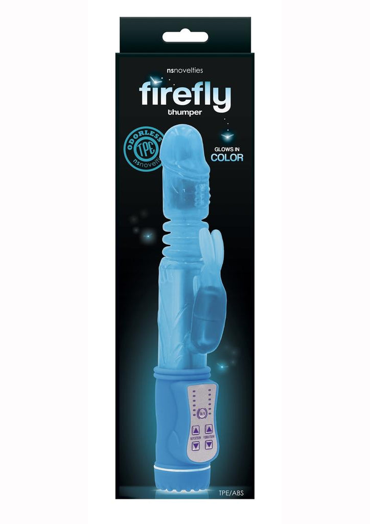 Firefly Thumper Glow In The Dark Thrusting and Rotating Rabbit - Blue/Glow In The Dark