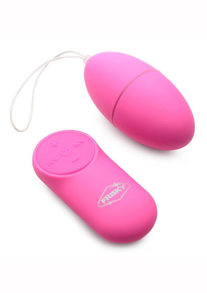 Frisky Scrambler 28x Rechargeable Vibrating Egg with Remote Control - Pink