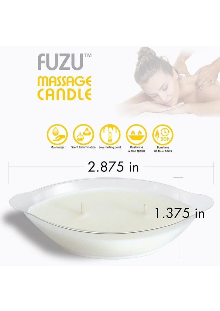 Fuzu Massage Candle Fiji Dates and Lemon Peels - 4oz