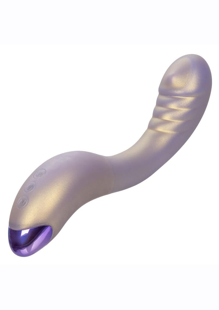G-Love G-Roller Rechargeable Silicone Vibrator with Ridges - Purple