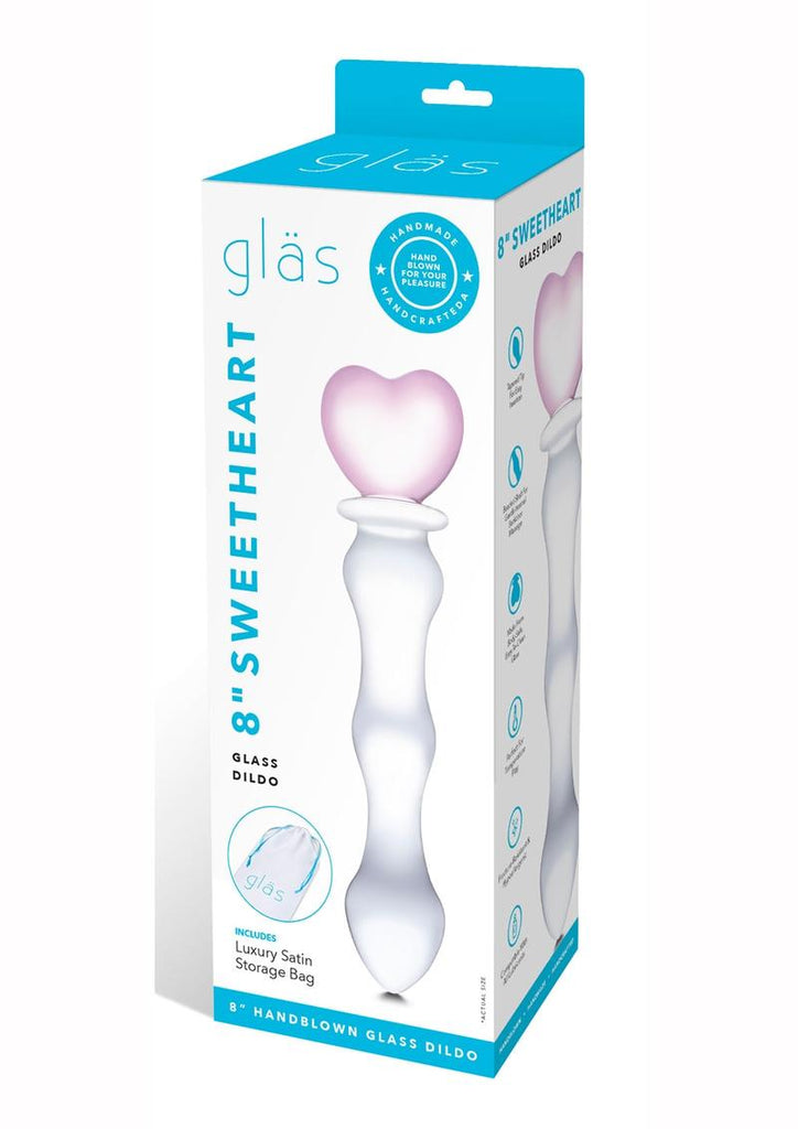 Glas Sweetheart Dildo - Clear/Pink