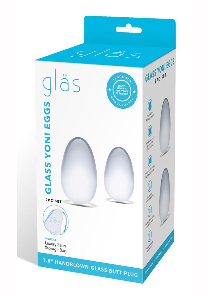Glas Yoni Eggs - Clear - 2 Piece