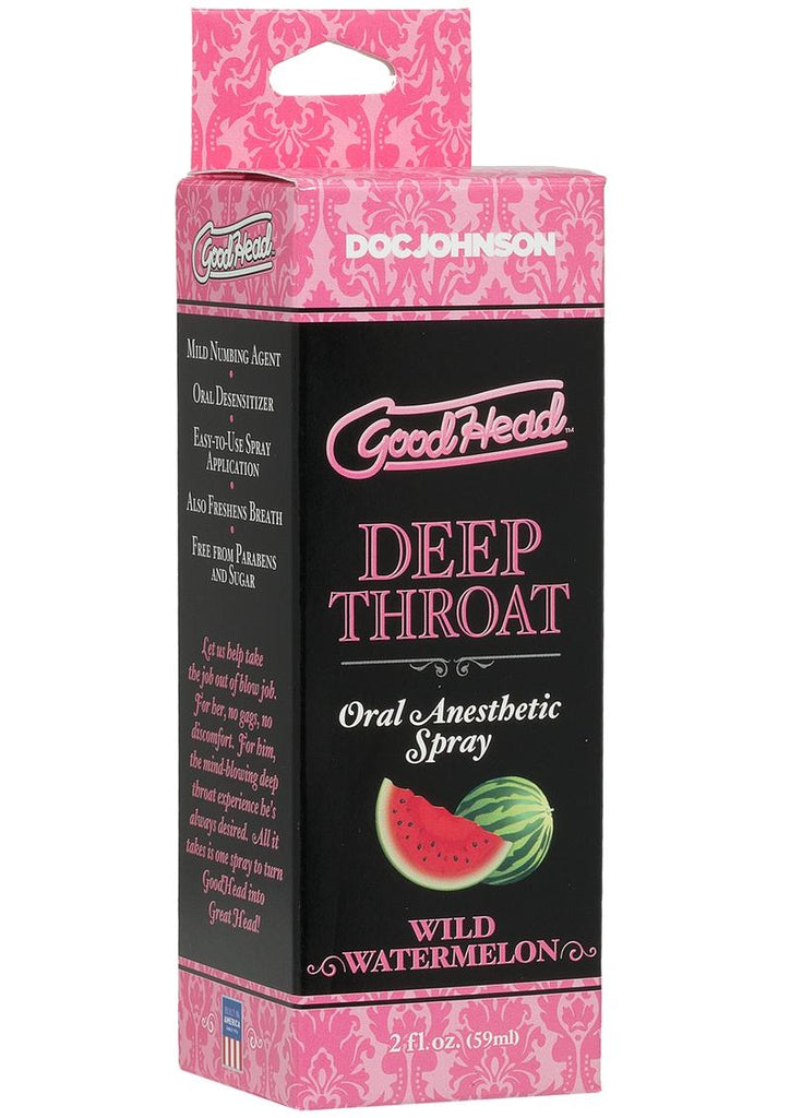 Goodhead Deep Throat Oral Anesthetic Spray Wild Watermelon - 2oz