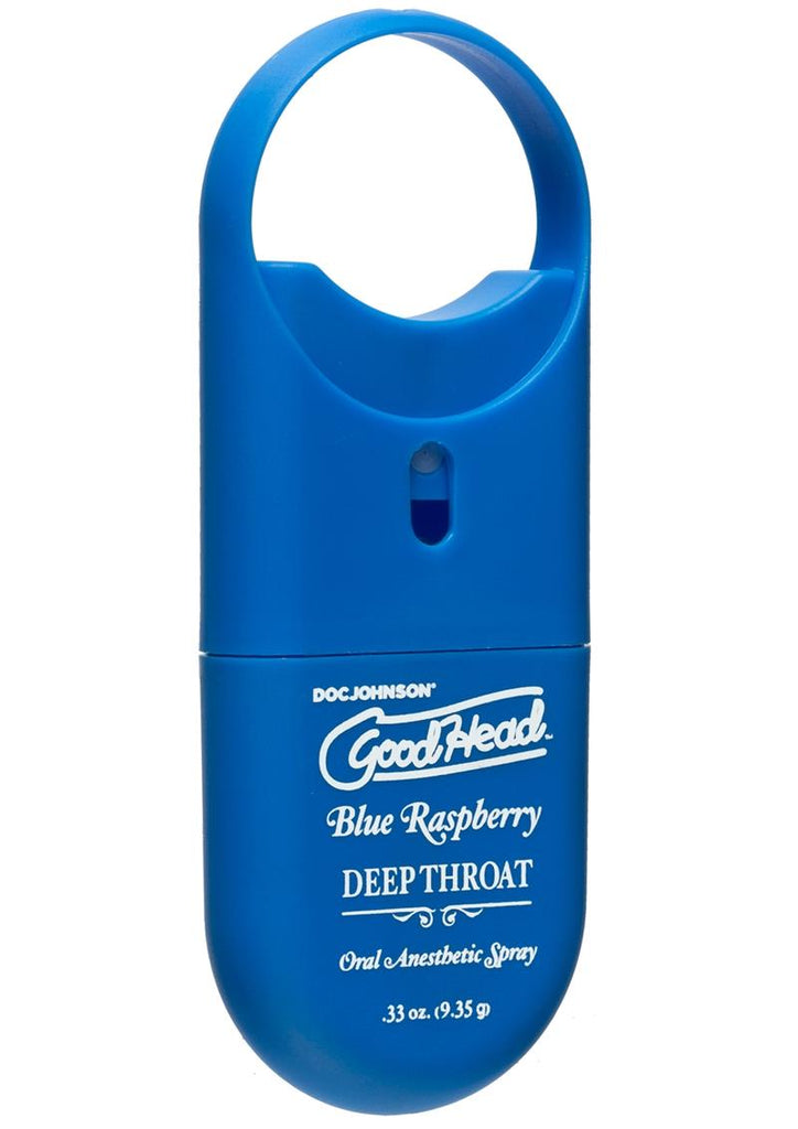 Goodhead Deep Throat To-Go Oral Anesthetic Spray Blue Raspberry - .33oz