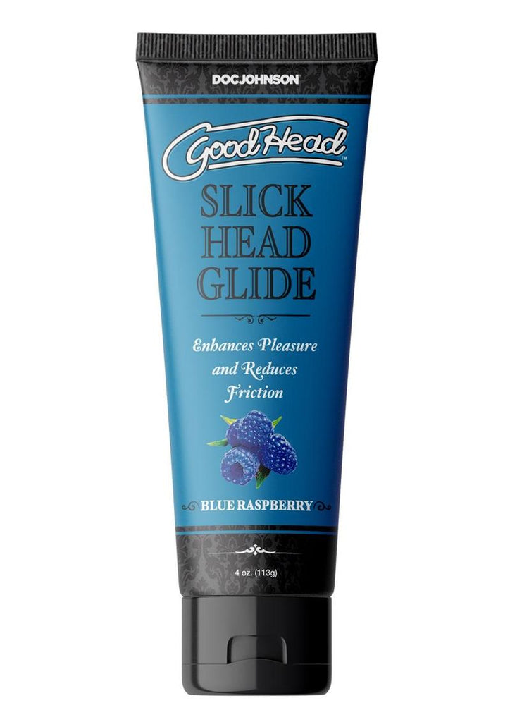 Goodhead Slick Head Glide Water Based Flavored Lubricant Blue Raspberry - 4oz