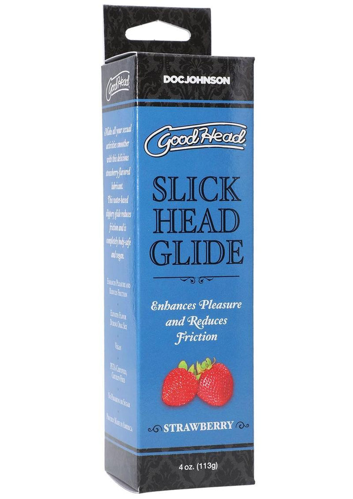 Goodhead Slick Head Glide Water Based Flavored Lubricant Strawberry - 4oz