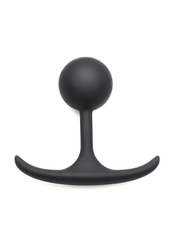 Heavy Hitters Comfort Plugs Silicone Weighted Round Plug - Black - Small - 3.3in