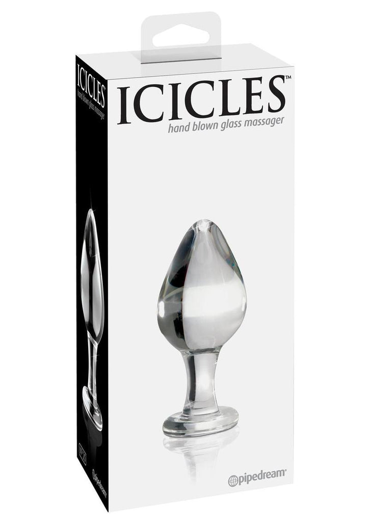 Icicles No. 25 Glass Anal Plug - Clear