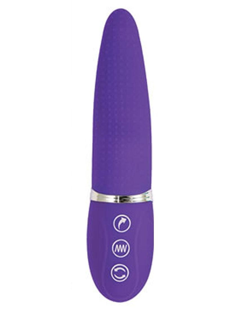 Infinitt Tongue Massager Rechargeable Silicone Vibrator - Purple