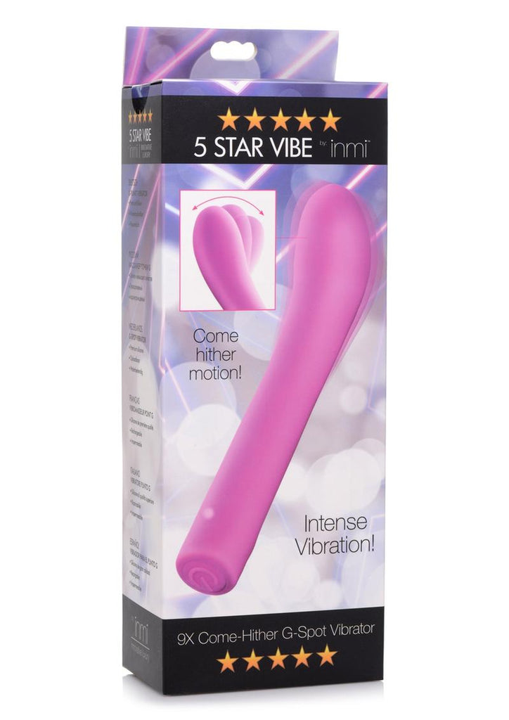 Inmi 5 Star Come Hither Silicone Rechargeable G-Spot Vibrator - Pink