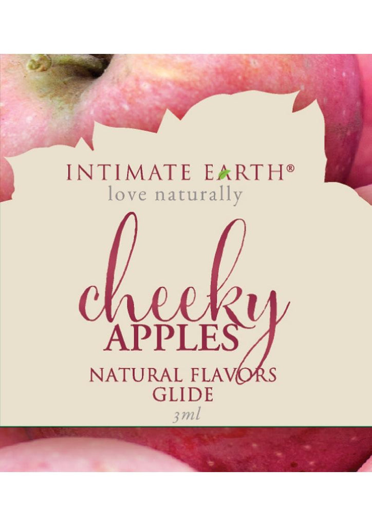 Intimate Earth Natural Flavors Glide Lubricant Cheeky Apples - 3ml Foil