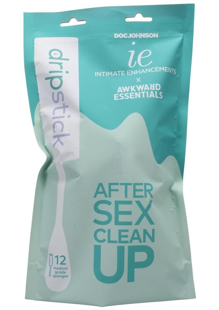 Intimate Enhancements Awkward Essentials Dripsticks After Sex Clean Up - 12 Per Pack/Bag