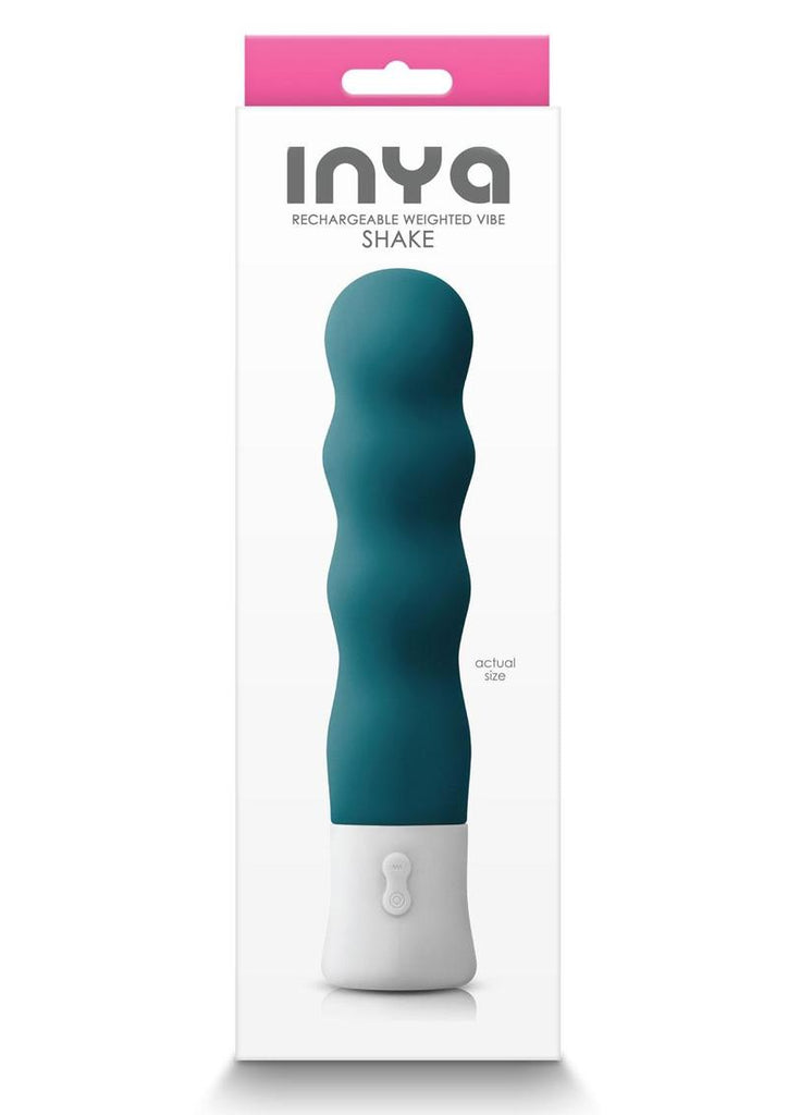 Inya Shake Rechargeable Silicone Vibrator - Teal