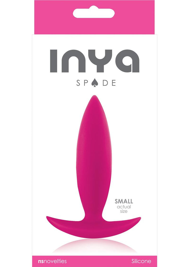 Inya Spade Silicone Butt Plug - Pink - Small